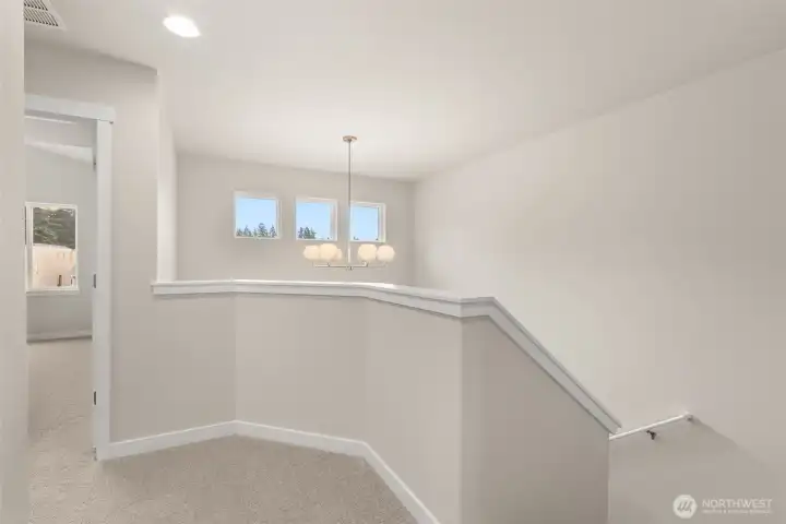 Spacious second floor landing
