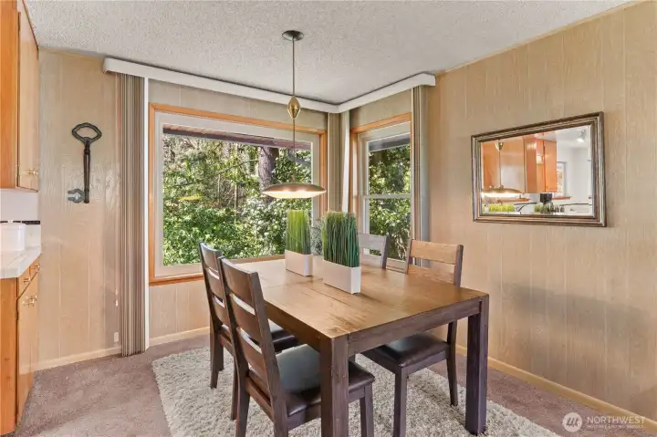 Formal dining area adjacent to the living room