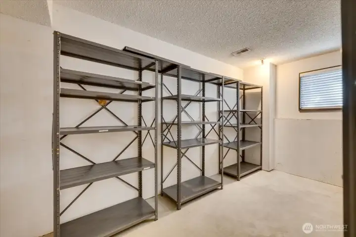 storage room on lower level- so convenient!