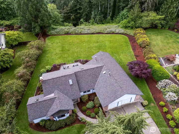 Aerial View of the home and the property. YES you can fence the backyard, but the sellers never had a reason to do so. They loved the open space and VIEW! Aerial View of the home and the property. YES you can fence the backyard, but the sellers never had a reason to do so. They loved the open space and VIEW!