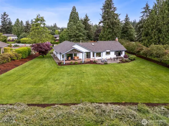 From way back the home looks small, but it's just because this shy acre lot is amazing! From way back the home looks small, but it's just because this shy acre lot is amazing!