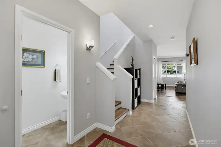 Welcoming entryway with open sightlines and convenient main-level layout.