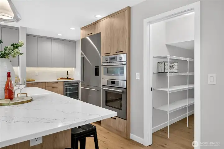 Huge pantry off the kitchen Huge pantry off the kitchen