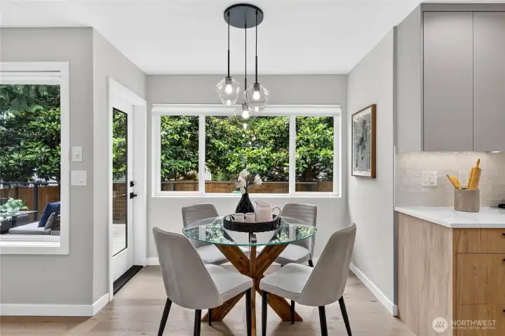 Informal dining area opens to the back deck! Informal dining area opens to the back deck!