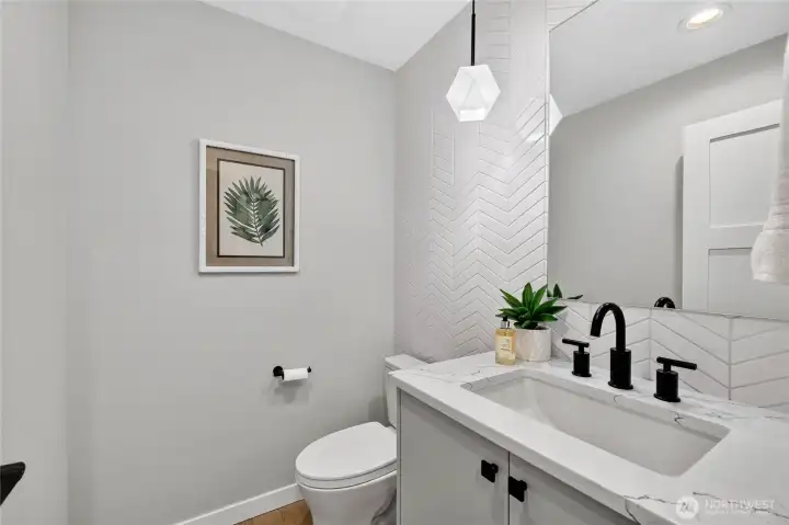 Main level powder room Main level powder room