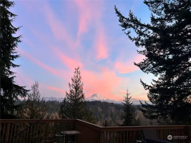 View from the deck of Mt. Rainier