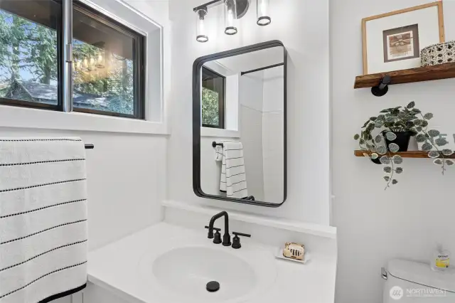 Brand newly updated main floor bathroom.