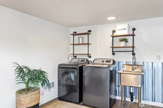 Laundry with sink