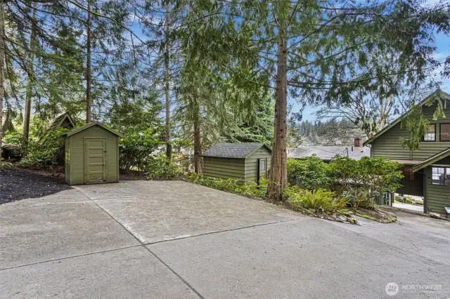 Plenty of parking on this on half acre lot!