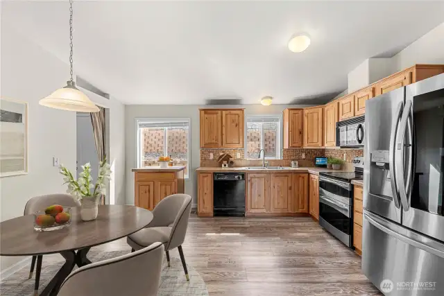 Kitchen/dining-virtually staged