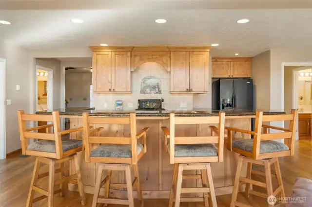 facing the kitchen from the living room