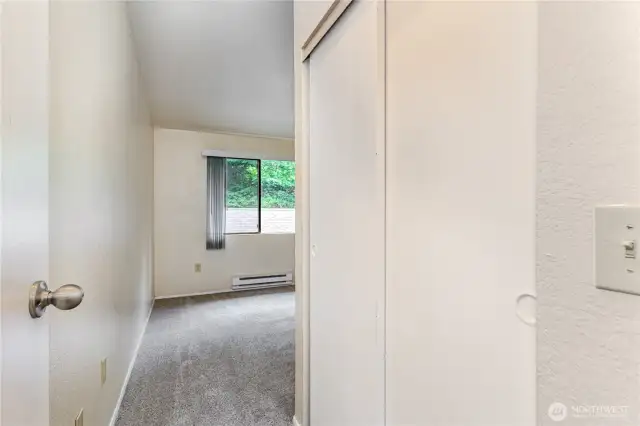 Sizable guest bedroom.