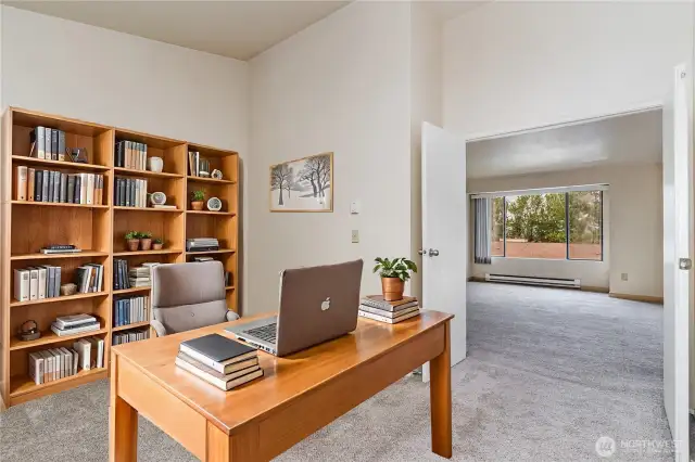 3rd Bedroom/Office space off of the living room **Virtual Staged**