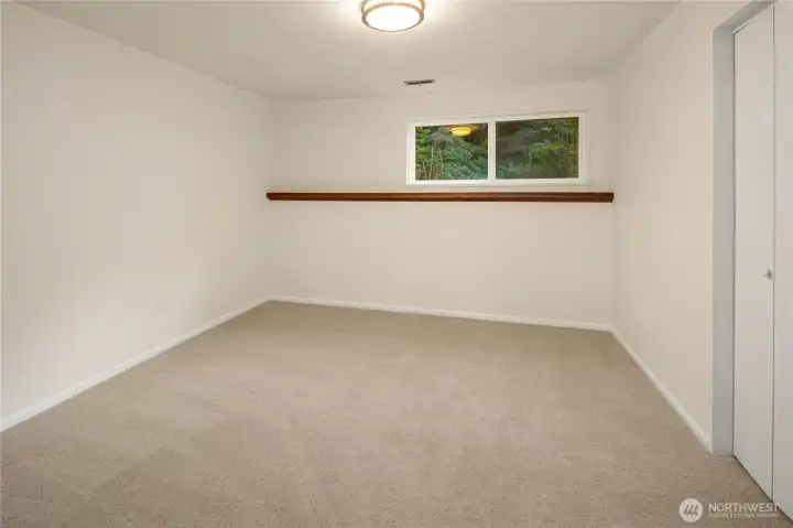 bedroom on lower level