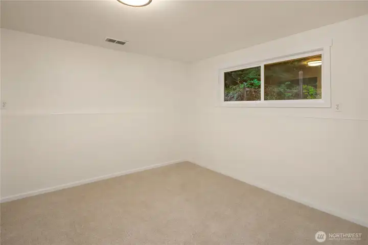bedroom on lower level
