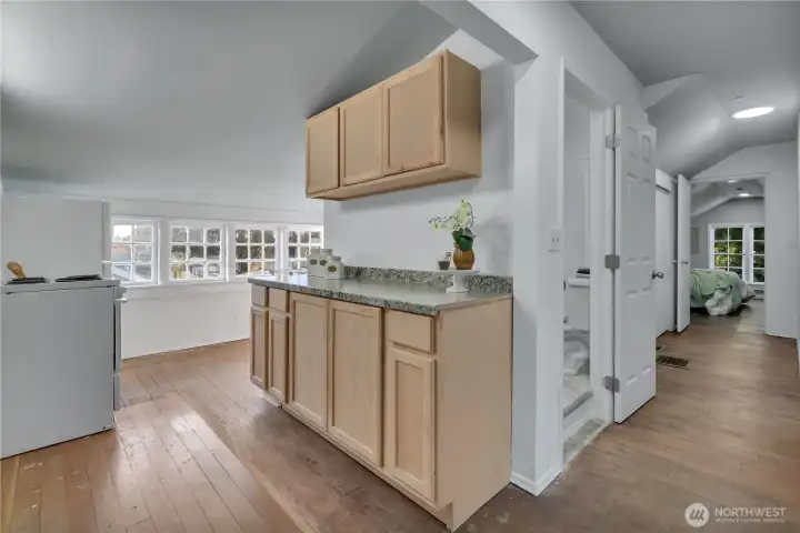 Upper-level kitchen
