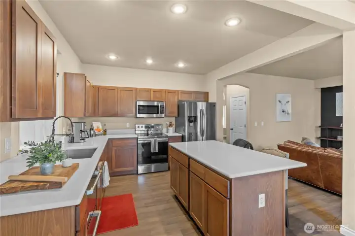 Plenty of workspace in this well designed kitchen