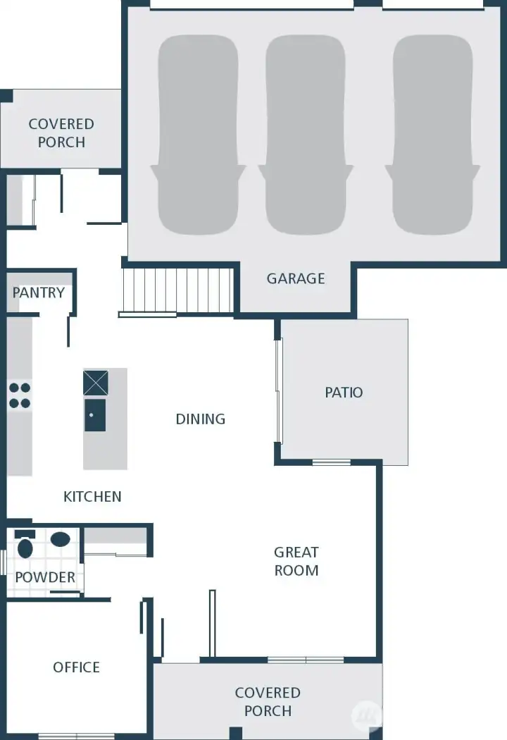 Photographs are for illustrative purposes only. Features, finishes, interior/exterior colors, landscaping and floorplan shown may vary from actual homes built