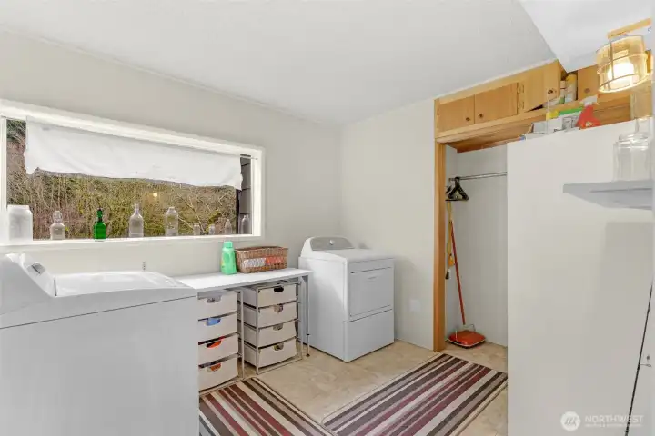 Huge laundry room on main level