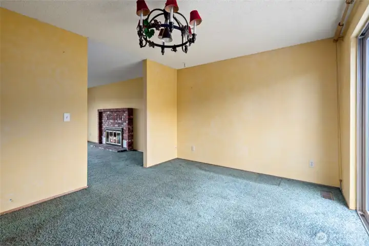 Looking into living room.