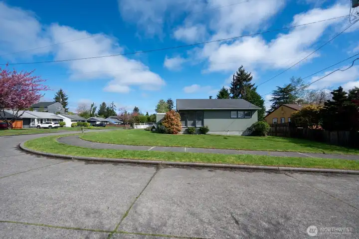 Corner lot is a bonus!