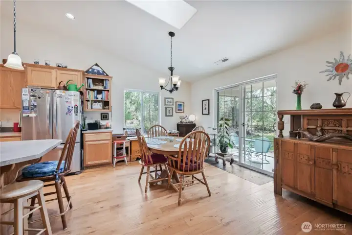 Easy access to the covered patio.