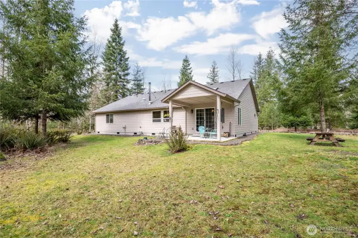 Plenty of room for gardening or play.