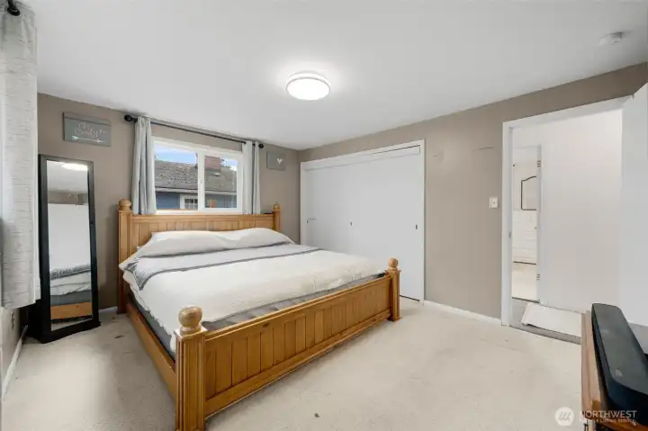 Big enough to fit a king size bed with an oversized closet