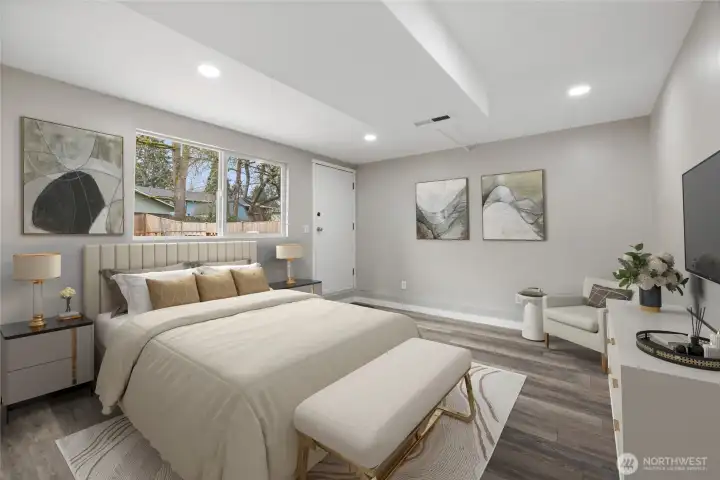 Virtually Staged Bedroom 1st floor