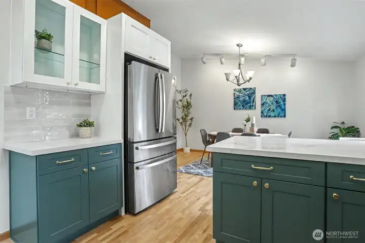 Top of the line cabinets and appliances