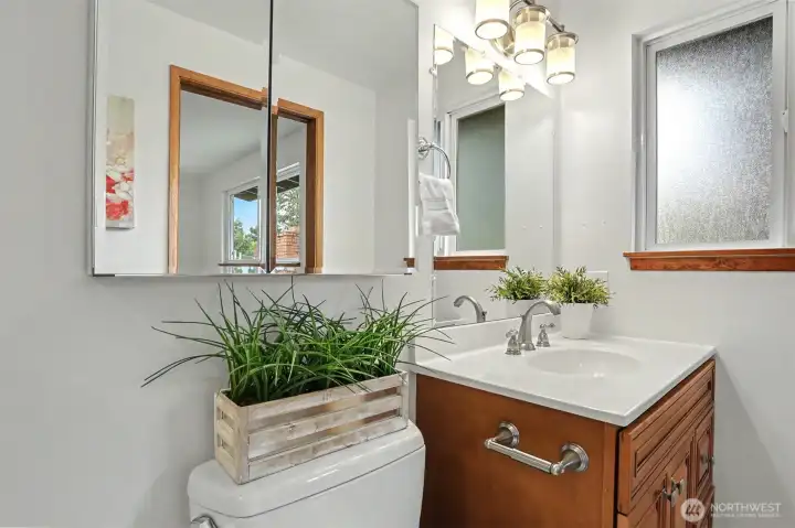 Private master bath