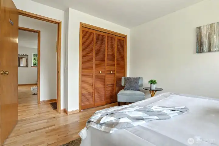 Great closet space in second bedroom