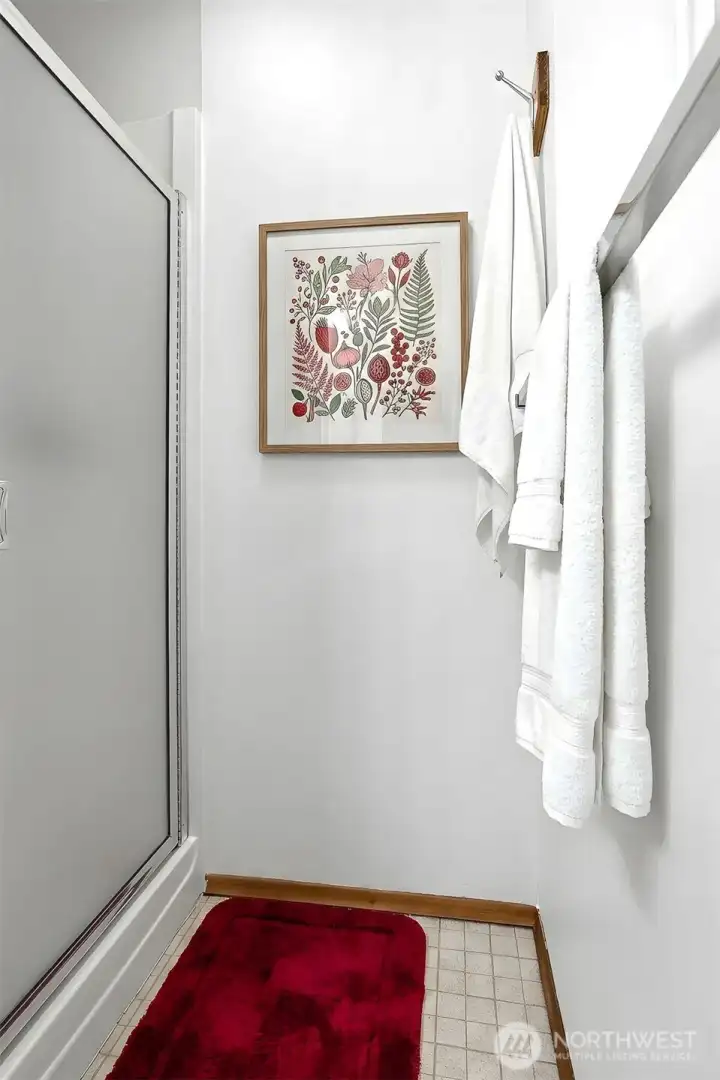 Daylight lower level shower