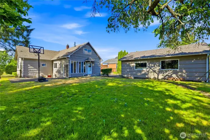 Large yard