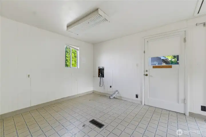 Laundry and back door