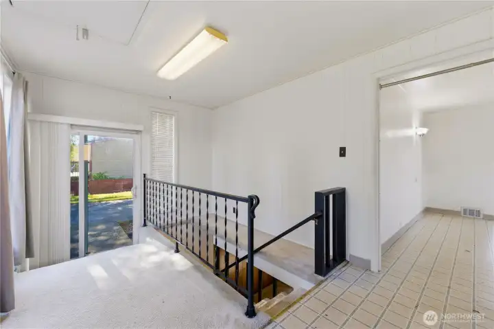 stairs to lower level