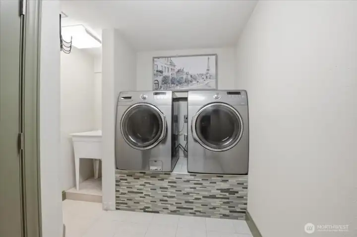 Dedicated laundry room.