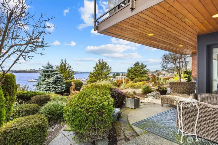 Private patio perfect for entertaining guests or simply relaxing while taking in the unobstructed views.