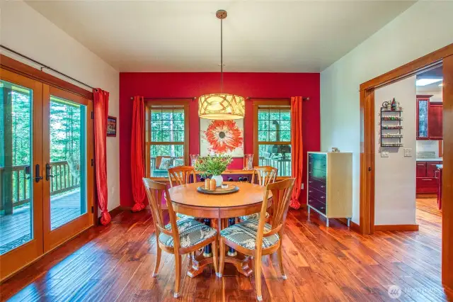 Every room invites you to experience outdoor space as well as the light filled interior.