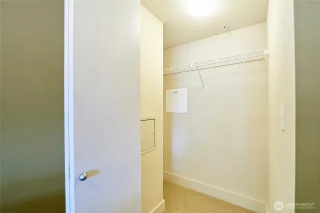 Lots of storage in this closet