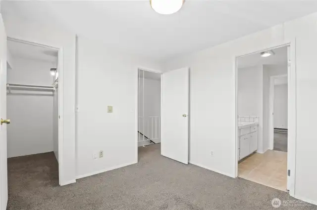 Spacious closet.