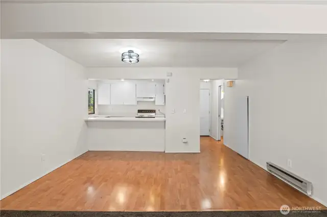 Dining area off the kitchen for convenience.