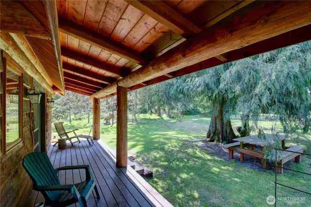 Come sit for a spell on the back porch!