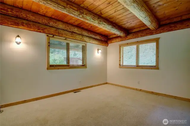 Main floor bedroom, or possibly an office.