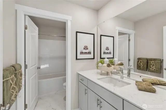 Photo not of actual home. This is our model home in the community of the same plan and style.