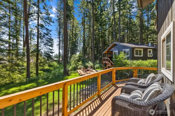 View from the bunk house deck.