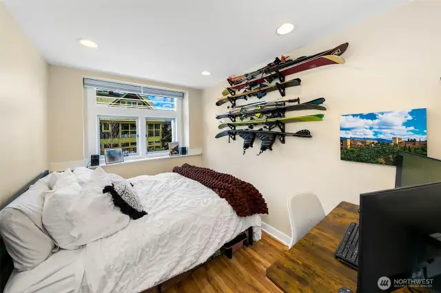 Second bedroom in the main floor unit.