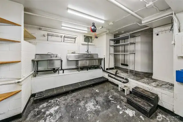 Commercial kitchen.