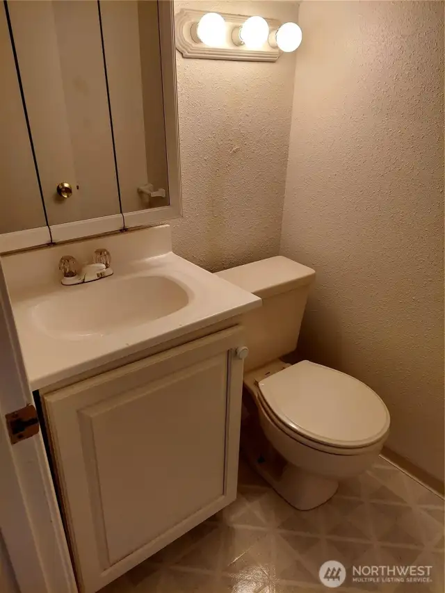 Upstairs half bath