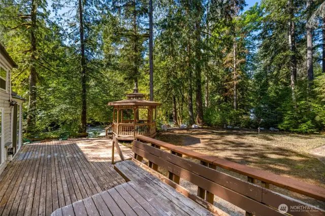 Sit on the deck and have a coveted Mountain view.